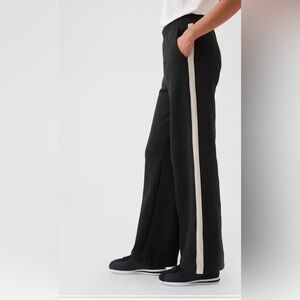 Gap Vintage Soft Seamed Track Pants Black w/stripe
Size M Petite 
Wide leg 
NWT